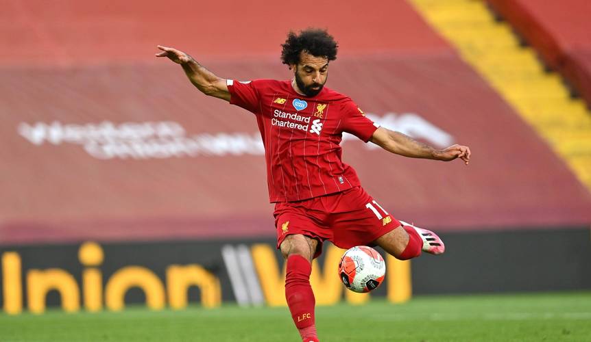 英超官方：萨拉赫当选利物浦2-0阿斯顿维拉全场比赛最佳球员