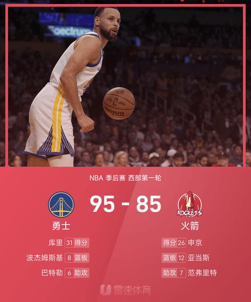 库里赛季至今场均26.8分4.3助&命中4.4三分 三项命中率45/39/95%